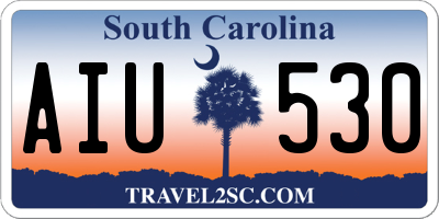 SC license plate AIU530