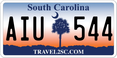 SC license plate AIU544