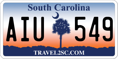 SC license plate AIU549