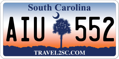 SC license plate AIU552