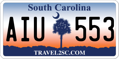 SC license plate AIU553