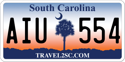 SC license plate AIU554