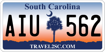 SC license plate AIU562