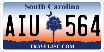 SC license plate AIU564