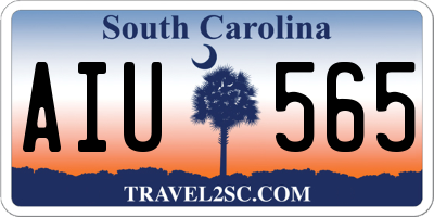 SC license plate AIU565