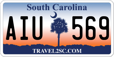 SC license plate AIU569