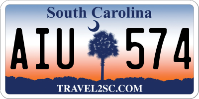 SC license plate AIU574