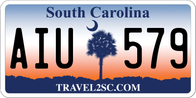 SC license plate AIU579