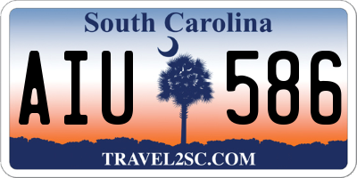 SC license plate AIU586
