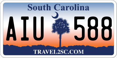 SC license plate AIU588