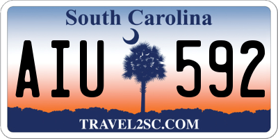 SC license plate AIU592