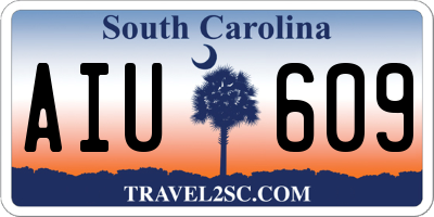 SC license plate AIU609