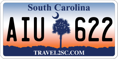 SC license plate AIU622