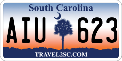 SC license plate AIU623