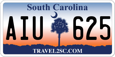 SC license plate AIU625