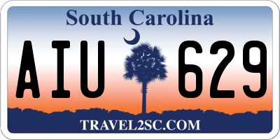 SC license plate AIU629