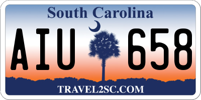 SC license plate AIU658