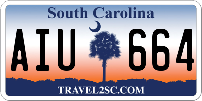 SC license plate AIU664