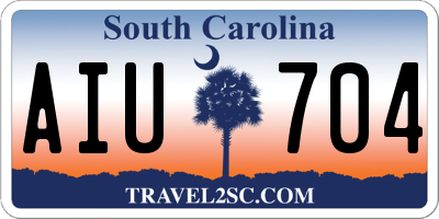 SC license plate AIU704