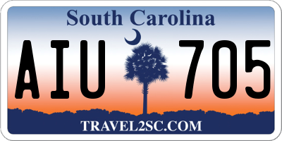 SC license plate AIU705