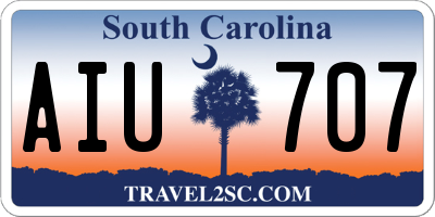 SC license plate AIU707