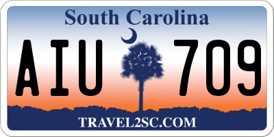 SC license plate AIU709