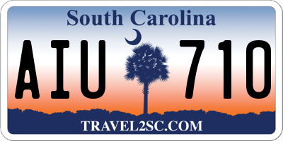SC license plate AIU710