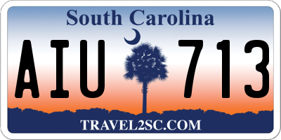 SC license plate AIU713