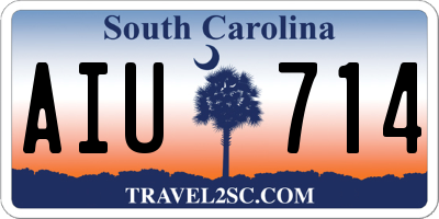 SC license plate AIU714