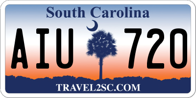 SC license plate AIU720