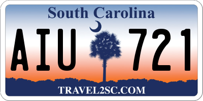 SC license plate AIU721