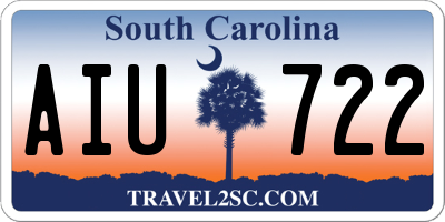 SC license plate AIU722