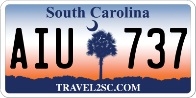 SC license plate AIU737