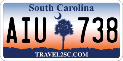 SC license plate AIU738