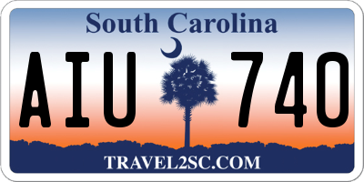 SC license plate AIU740