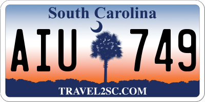 SC license plate AIU749