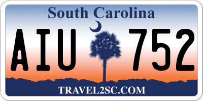 SC license plate AIU752