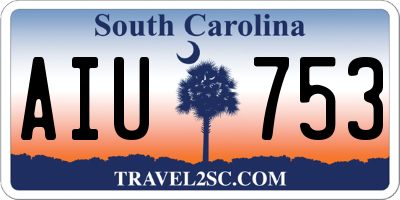 SC license plate AIU753