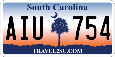SC license plate AIU754