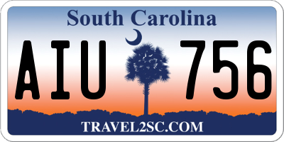SC license plate AIU756