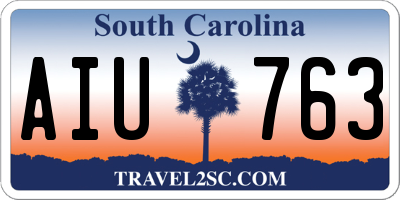 SC license plate AIU763