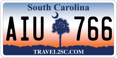 SC license plate AIU766