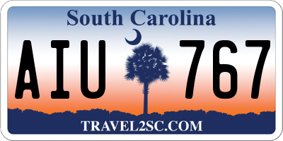 SC license plate AIU767