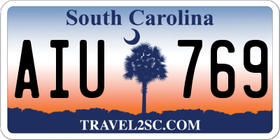 SC license plate AIU769