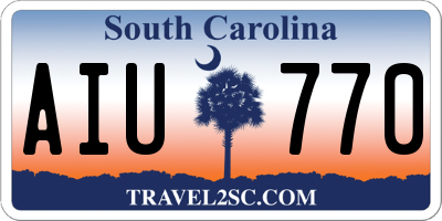 SC license plate AIU770