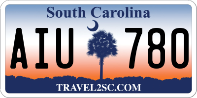 SC license plate AIU780