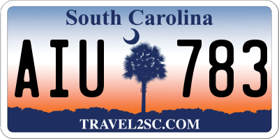 SC license plate AIU783
