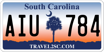 SC license plate AIU784