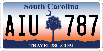 SC license plate AIU787