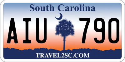 SC license plate AIU790